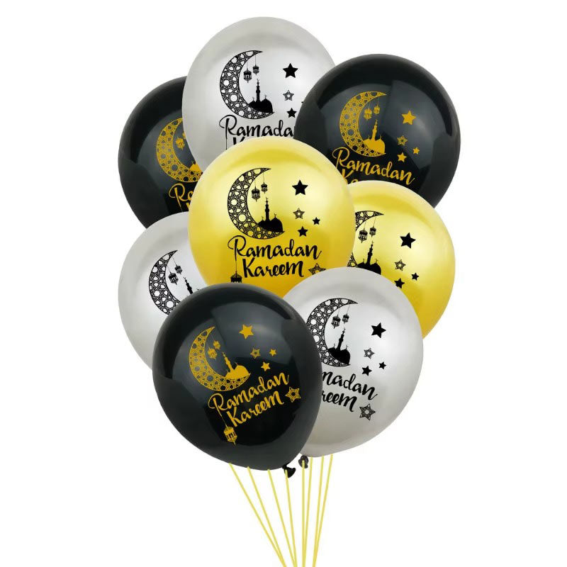 Lot de 10 Ballons pour Décoration Ramadan et Eid