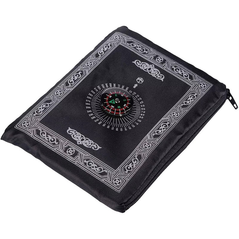 Tapis de Prière Nomade Qibla avec Boussole Intégrée