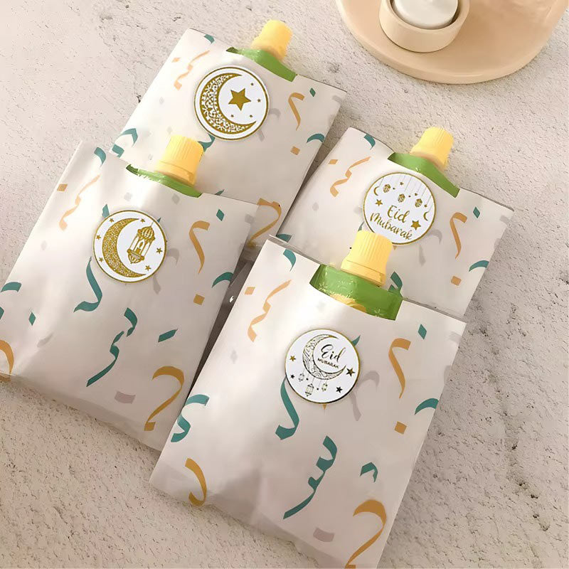 Bobine de 500 Étiquettes Eid Mubarak