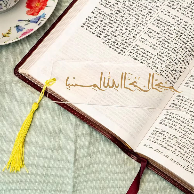 Lot de 3 Marque-pages Chahd Transparent Calligraphié