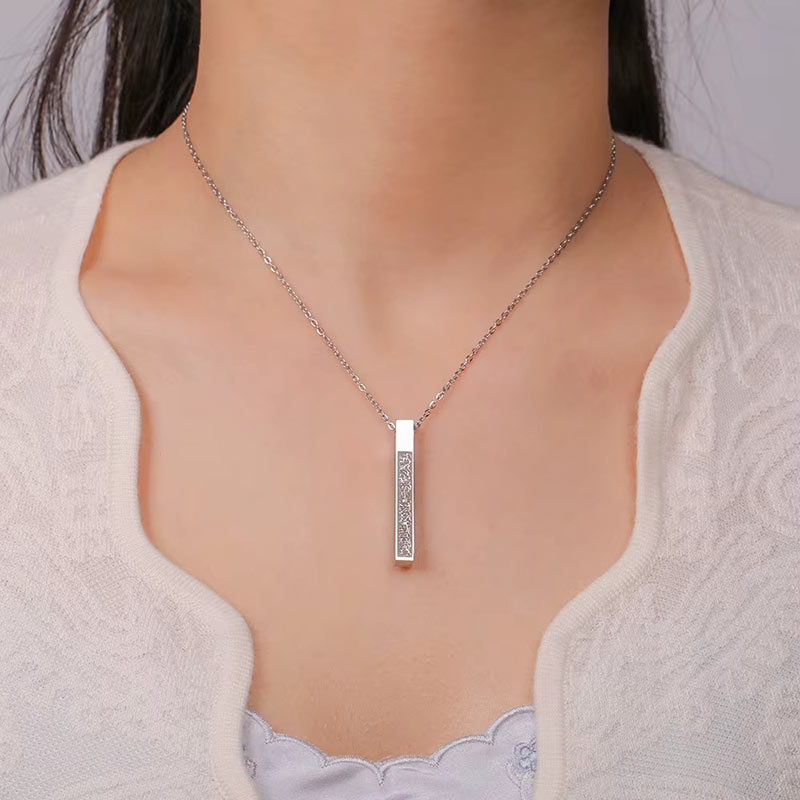Collier Ayat Pendentif Gravé