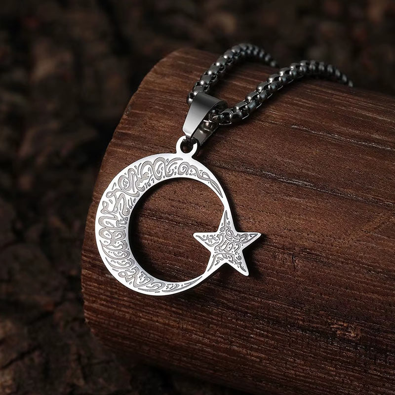 Collier Hilal et Najm Gravé