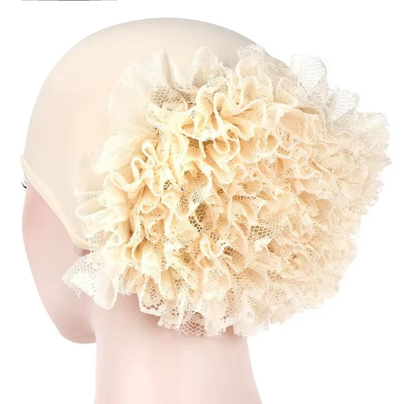 Bonnet Hijab Firdaws Dentelle Voluptueuse