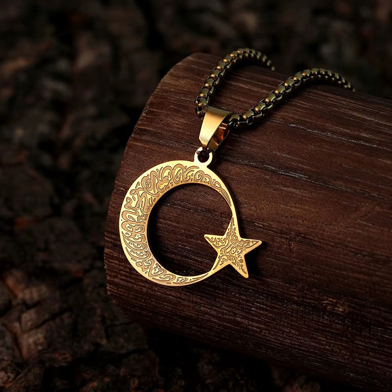 Collier Hilal et Najm Gravé