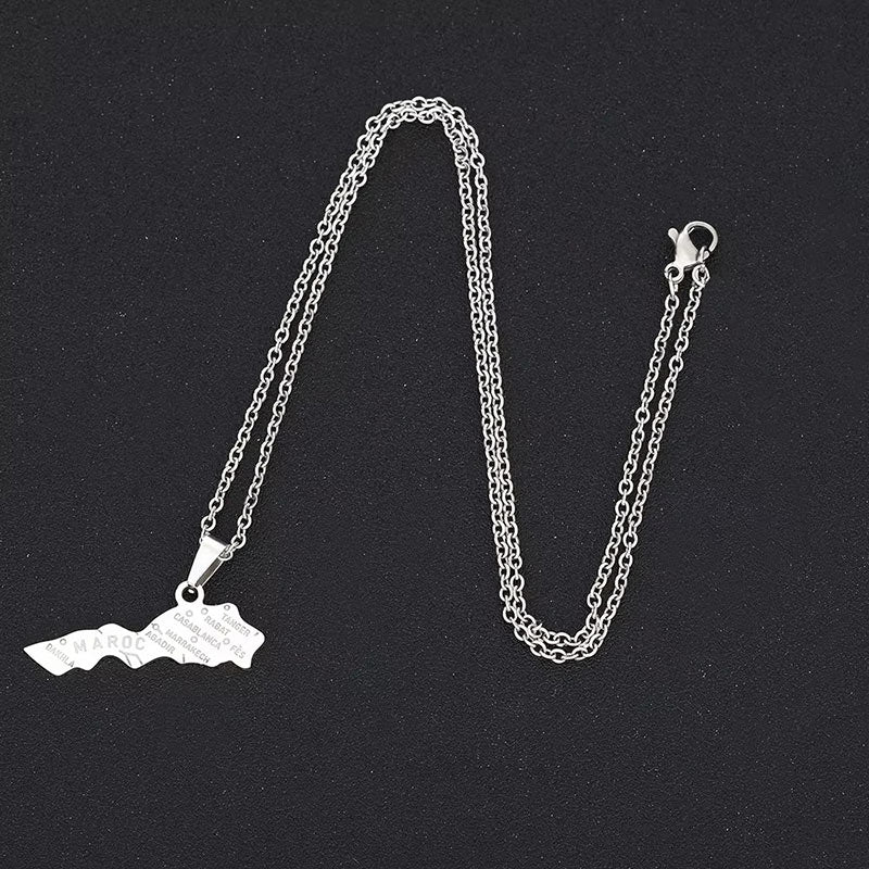 Collier Carte du Maroc