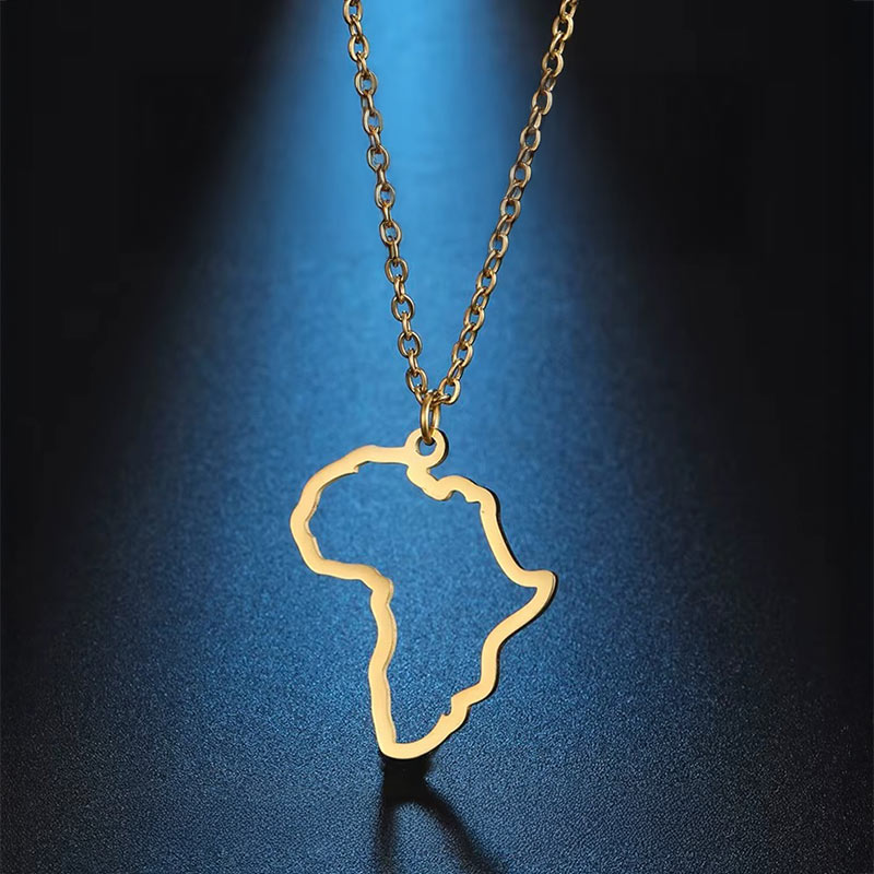 Collier Talisman Sahara – Carte d’Afrique