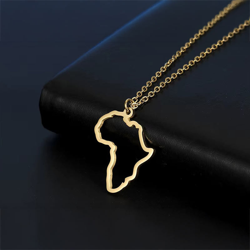 Collier Talisman Sahara – Carte d’Afrique