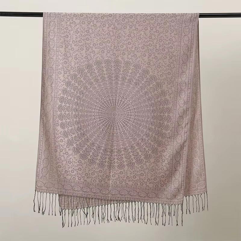 Châle Yasmin Taupe Rosé