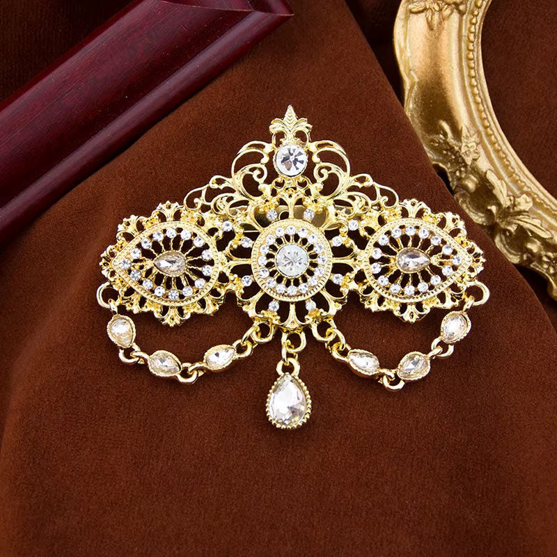 Tiare Safira – Bijou de Tête Doré pour Mariage